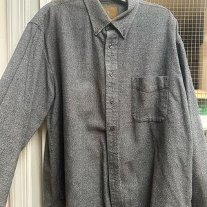 St. John's Bay Gray Casual Button Down Shirt